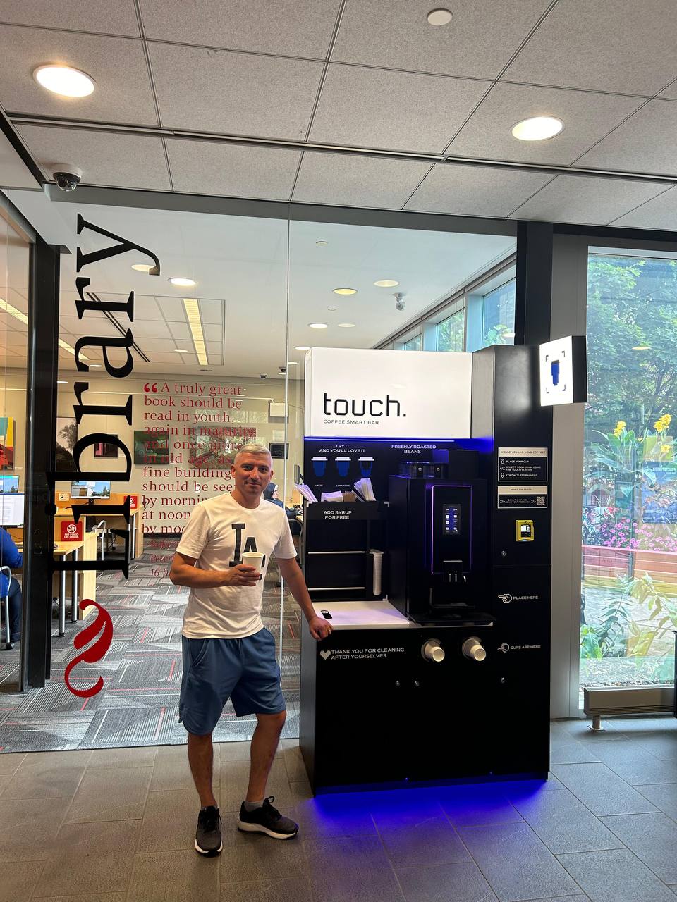 Library vending installation